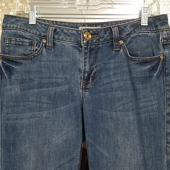 CAbi distressed whisker skinny jeans. - Picture 2 of 6